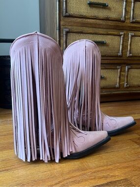New Rock Pink Cowboy Boots